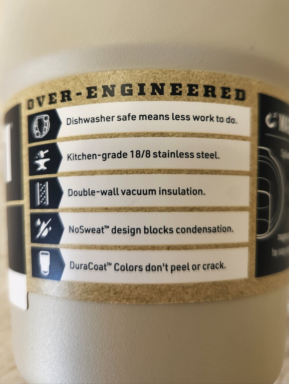 YETI Rambler 16 oz Cape Taupe Stackable Pint - Picture 2 of 7